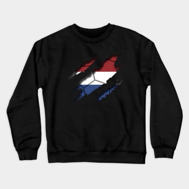 Netherlands Football Crewneck Sweatshirt by blackcheetah